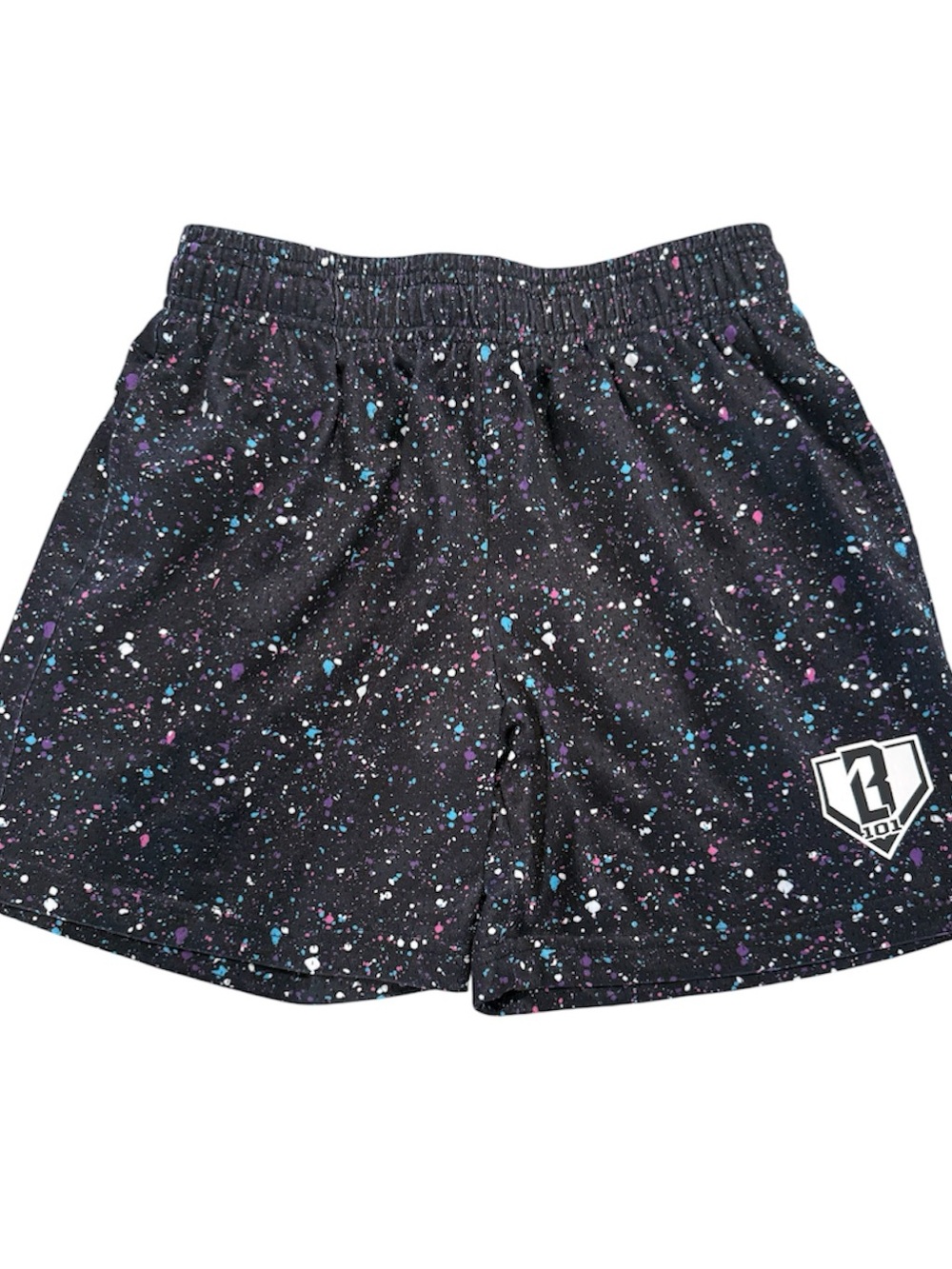 Baseball Lifestyle 101 Splatter Galaxy Shorts. Youth Medium. EUC